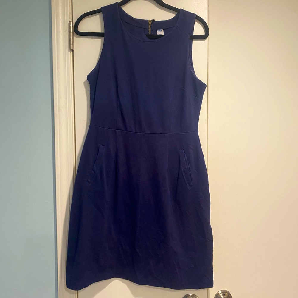 Navy sheath dress